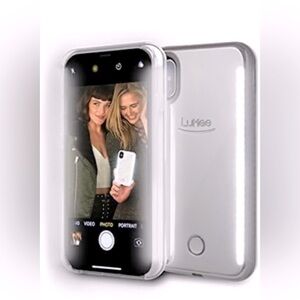 LuMee Silver Phone Case with LED Lighting